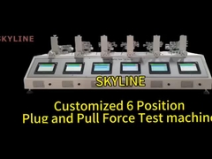 6 stasiun Plug and Pull Force Tester