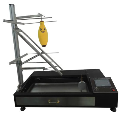 EN71-2 Peralatan Uji Mainan Mainan Plush Integrated Flammability Tester