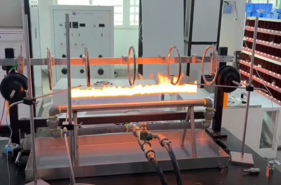 BS 6387 IEC 60331-11 Peralatan pengujian mudah terbakar dengan daya 1 kW untuk ketahanan api