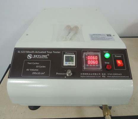 13.8 kPa Mulut Diaktifkan Durability Tester dengan Relif valve, Mainan Peralatan Uji Keselamatan
