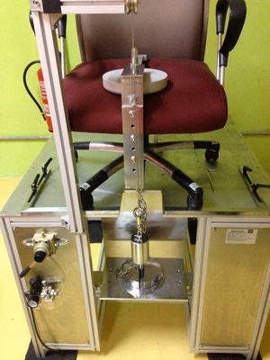 Harga bagus BIFMA X5.1 Furniture Testing Equipment Office Chair Seat Forward Stability Test Chamber on line