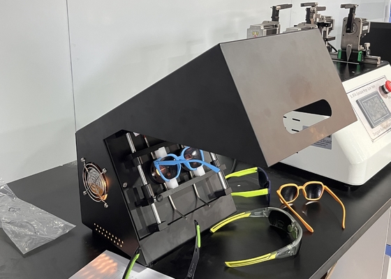Polarization Axis Position Tester untuk Kacamata Matahari