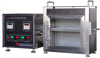 FMVSS 302 Lab Alat Uji Kebakaran Nozzle Diameter 9.5mm Horizontal Flammability Tester
