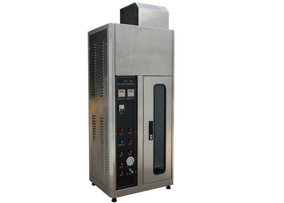 Harga yang bagus IEC60695-11-03 Alat Uji Kebakaran Tunggal Kabel Vertikal Flammability Tester on line